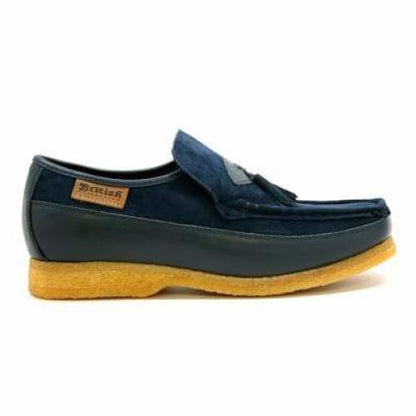 British Walkers King Men's Old School Navy Suede Slip On Shoes Shoes by British Walkers – Don't Panic Shoes