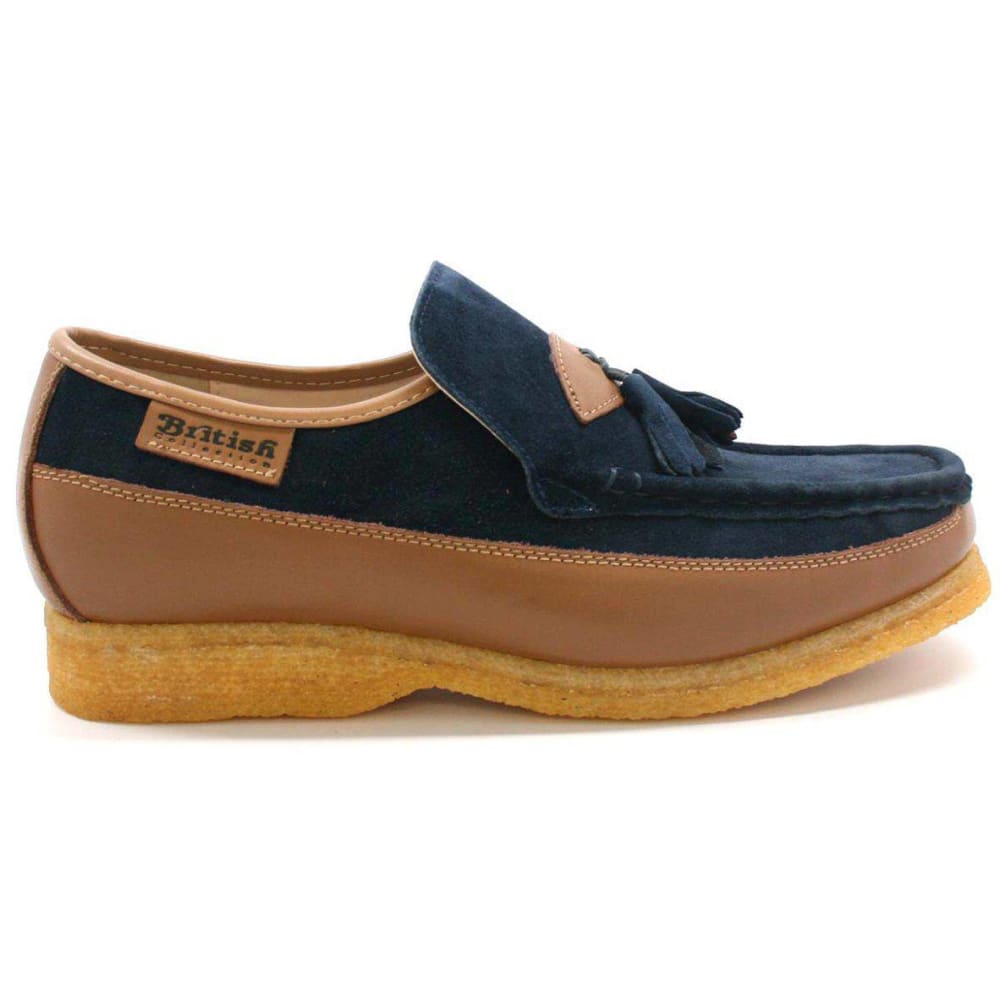 British Walkers King Men's Old School Suede And Leather Slip On Shoes Shoes by British Walkers – Don't Panic Shoes