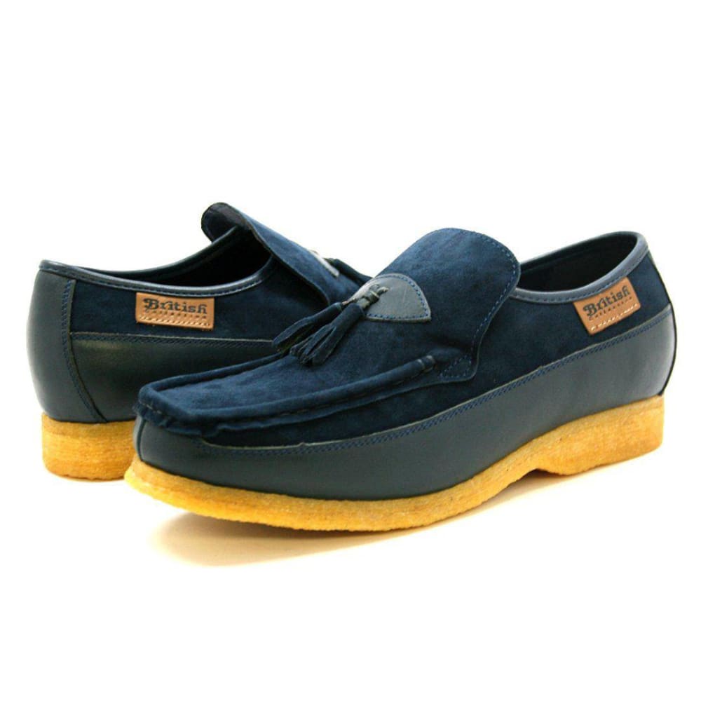 British Walkers King Men's Old School Suede And Leather Slip On Shoes Shoes by British Walkers – Don't Panic Shoes