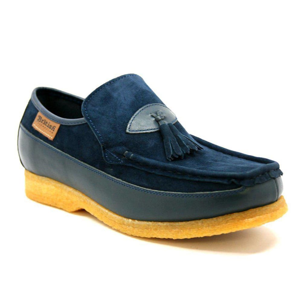 British Walkers King Men's Old School Suede And Leather Slip On Shoes Shoes by British Walkers – Don't Panic Shoes
