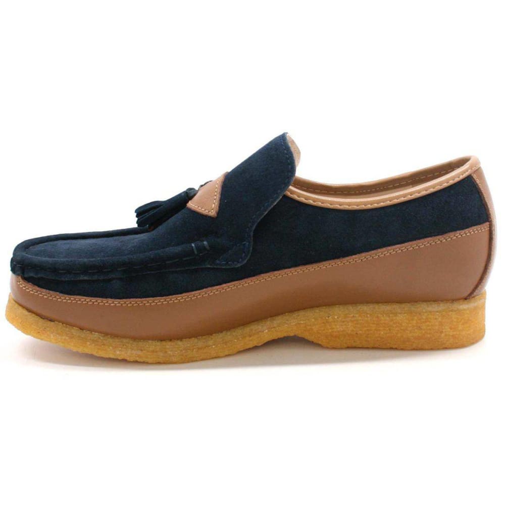 British Walkers King Men's Old School Suede And Leather Slip On Shoes Shoes by British Walkers – Don't Panic Shoes
