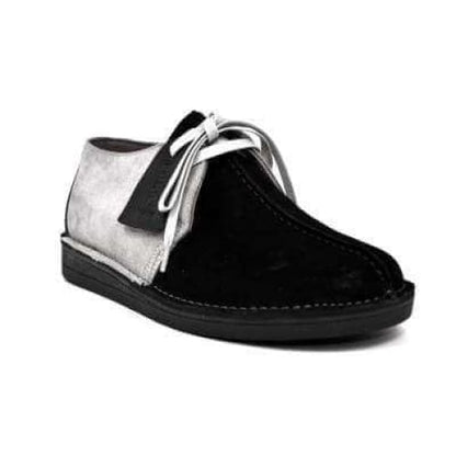 BritiSh Walkers Kingston Men’s Black & Gray Split - Toe Leather & Suede Shoes – Handcrafted Dual - Tone Masterpiece Of Modern British Luxury Shoes by British Walkers – Don't Panic Shoes