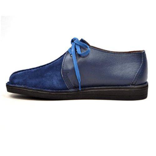 BritiSh Walkers Kingston Men’s Blue Leather & Suede Split - Toe Shoes – HAndcrafted Statement Of Modern Elegance and Heritage Craft Shoes by British Walkers – Don't Panic Shoes