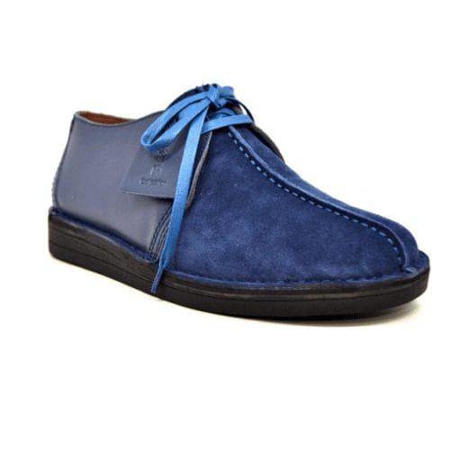BritiSh Walkers Kingston Men’s Blue Leather & Suede Split - Toe Shoes – HAndcrafted Statement Of Modern Elegance and Heritage Craft Shoes by British Walkers – Don't Panic Shoes