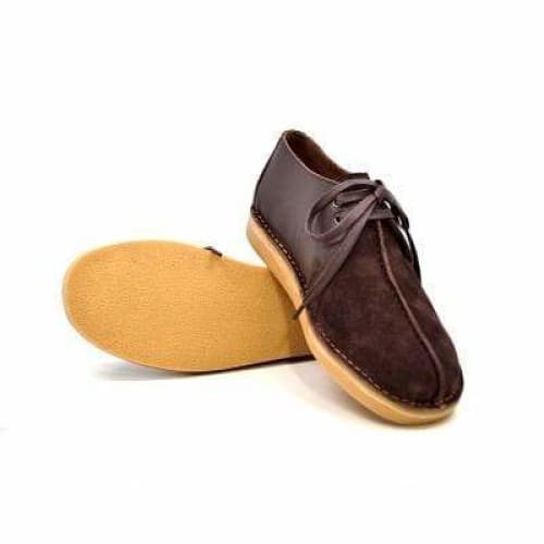 BritiSh Walkers Kingston Men’s Brown Split - Toe Leather & Suede Shoes – Handcrafted Heritage Classic With Modern Everyday Sophistication Shoes by British Walkers – Don't Panic Shoes