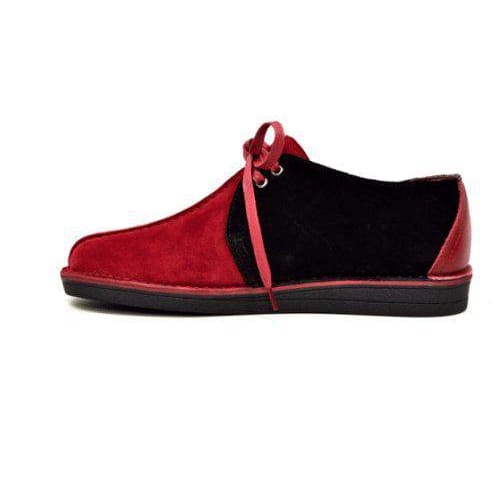 BritiSh Walkers Kingston Men’s Burgundy & Black Split - Toe Leather & Suede Shoes – Handcrafted Dual - Tone Masterpiece With Timeless British Sophistication Shoes by British Walkers – Don't Panic Shoes