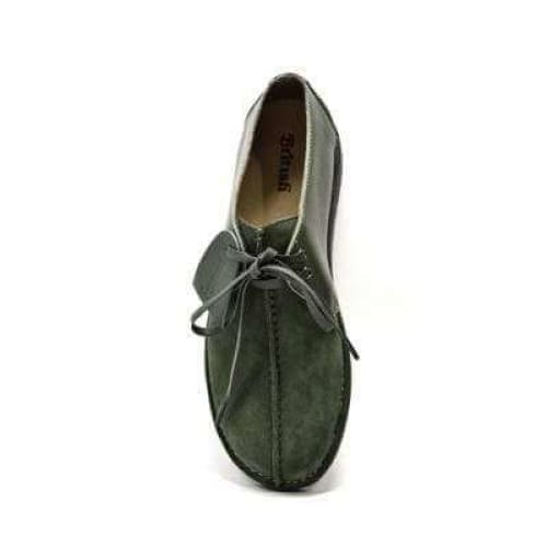 BritiSh Walkers Kingston Men’s Green Split - Toe Leather & Suede Shoes – Handcrafted Vintage Luxury With Modern Artisanal Sophistication Shoes by British Walkers – Don't Panic Shoes