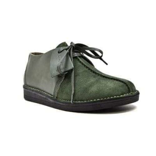 BritiSh Walkers Kingston Men’s Green Split - Toe Leather & Suede Shoes – Handcrafted Vintage Luxury With Modern Artisanal Sophistication Shoes by British Walkers – Don't Panic Shoes