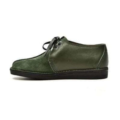 BritiSh Walkers Kingston Men’s Green Split - Toe Leather & Suede Shoes – Handcrafted Vintage Luxury With Modern Artisanal Sophistication Shoes by British Walkers – Don't Panic Shoes