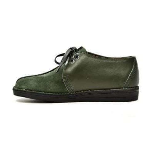BritiSh Walkers Kingston Men’s Green Split - Toe Leather & Suede Shoes – Handcrafted Vintage Luxury With Modern Artisanal Sophistication Shoes by British Walkers – Don't Panic Shoes