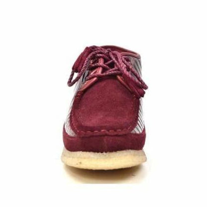 BritiSh Walkers Knicks Croc Men’s Burgundy Crocodile Leather & Suede Chukka Boots – HAndcrafted Limited Edition Icon Of Exotic Prestige and Bold British Style Shoes by British Walkers – Don't Panic Shoes