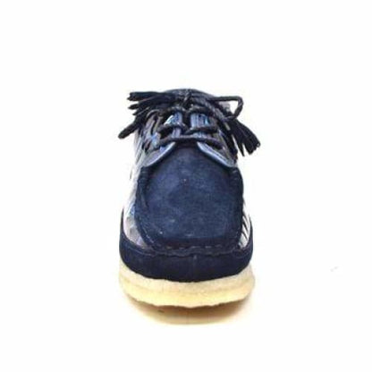 BritiSh Walkers Knicks Croc Men’s Navy Blue Crocodile Leather & Suede Chukka Boots – Handcrafted Exotic Luxury With Modern Urban Edge Shoes by British Walkers – Don't Panic Shoes