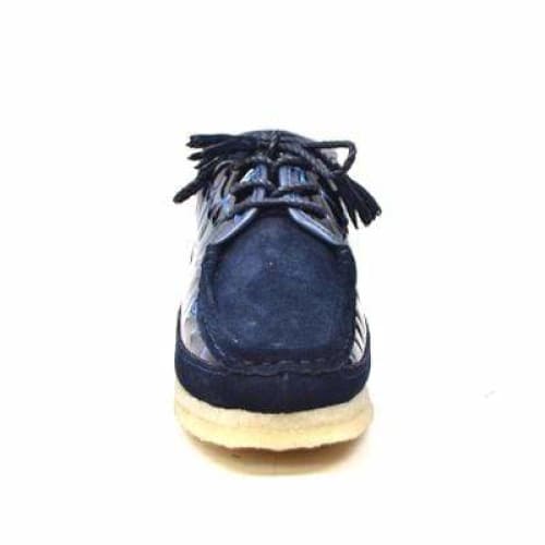BritiSh Walkers Knicks Croc Men’s Navy Blue Crocodile Leather & Suede Chukka Boots – Handcrafted Exotic Luxury With Modern Urban Edge Shoes by British Walkers – Don't Panic Shoes