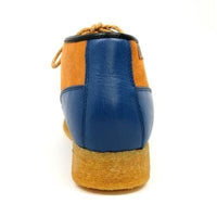 Thumbnail for British Walkers Knicks Men’s Blue And Rust Leather Ankle