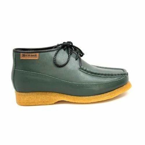 British Walkers Knicks Men's Green Leather Mid Top Chukka Boots Shoes by British Walkers – Don't Panic Shoes