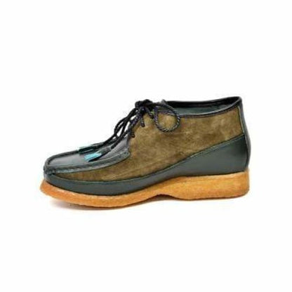 British Walkers Knicks Men's Green Suede And Leather Ankle Boots Shoes by British Walkers – Don't Panic Shoes