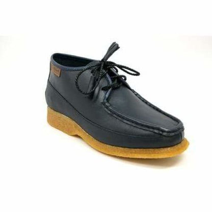 British Walkers Knicks Men's Navy Blue Leather Shoes by British Walkers – Don't Panic Shoes