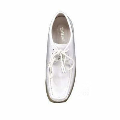 British Walkers Knicks Men's White Leather Lace Up Shoes by British Walkers – Don't Panic Shoes