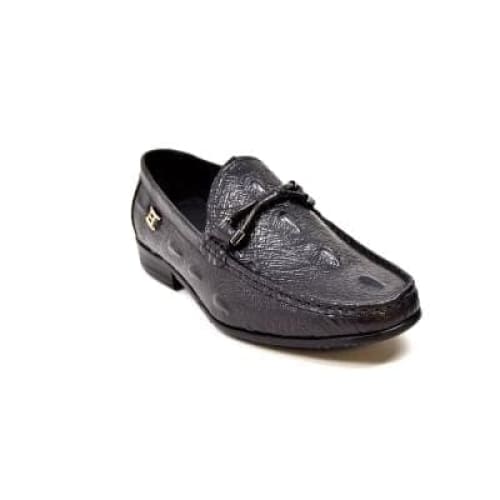 British Walkers Leon Men’s Black Leather Loafers