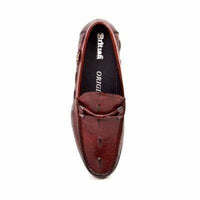 Thumbnail for British Walkers Leon Men’s Bordeaux Leather Loafers