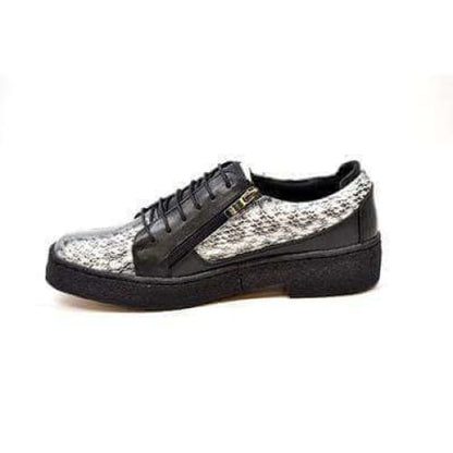 British Walkers Low Cut Men's Snake Skin Leather Shoes by British Walkers – Don't Panic Shoes