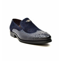 Thumbnail for British Walkers Men’s Shiraz Navy Blue Leather Loafers