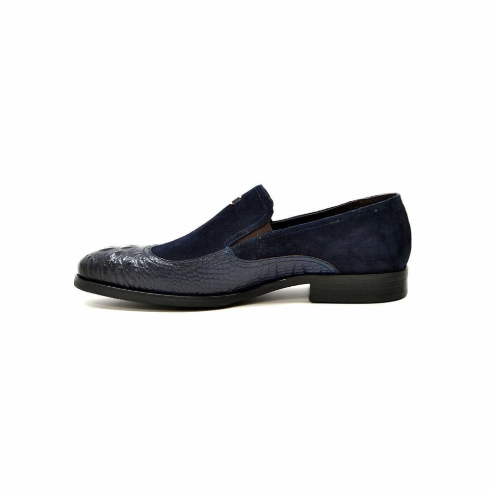 British Walkers Men's Shiraz Navy Blue Leather Loafers
