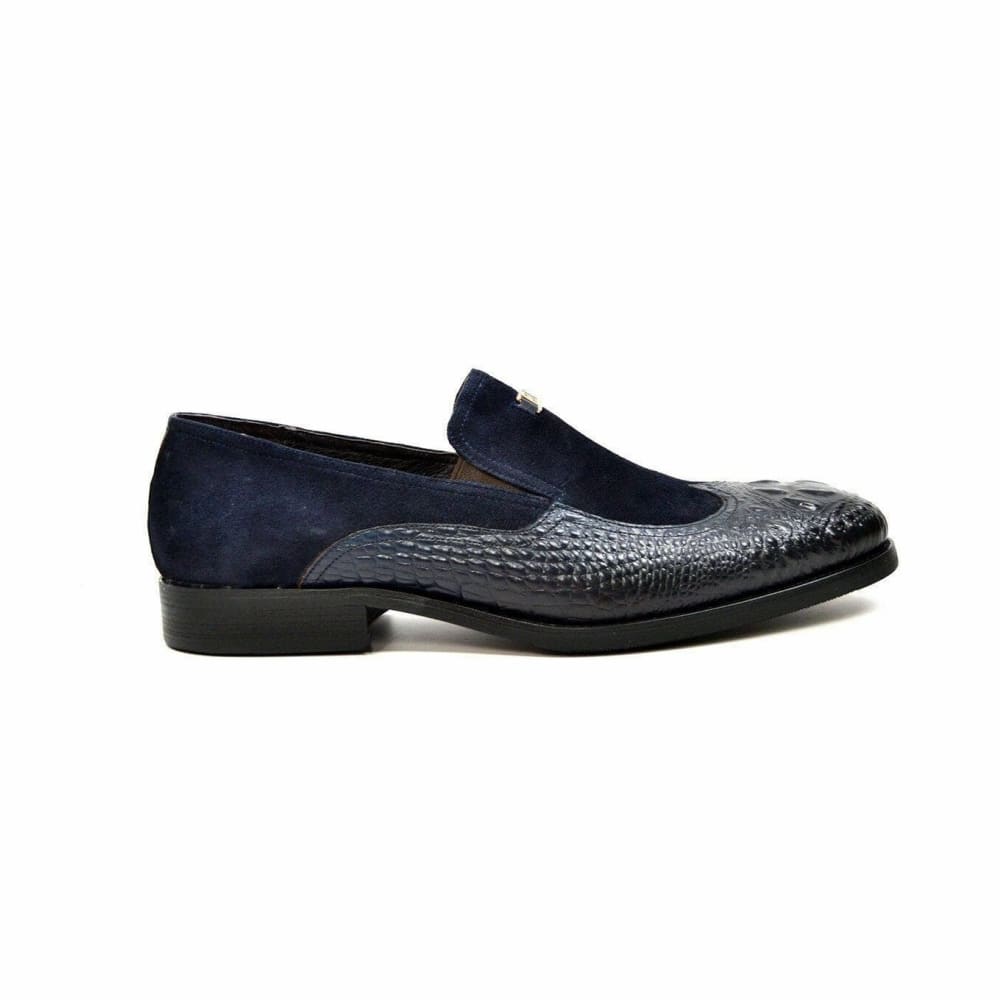 British Walkers Men's Shiraz Navy Blue Leather Loafers Shoes by British Walkers – Don't Panic Shoes