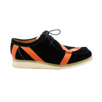 Thumbnail for British Walkers Men’s Wallabee Low Top Black And Orange