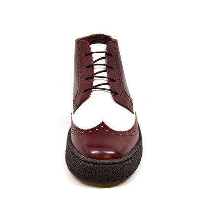 British Walkers Men's Wingtip Burgundy And White Shoes by British Walkers – Don't Panic Shoes