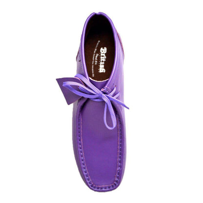 BritiSh Walkers New Castle 2 – Premium Purple Leather Men’s Chukka Boot | Handcrafted Bold Luxury Shoes by British Walkers – Don't Panic Shoes