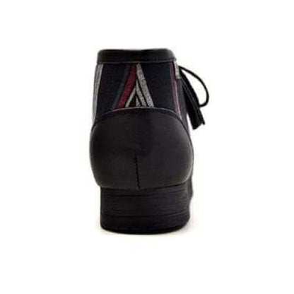 BritiSh Walkers New Castle – Black Plaid Leather & Suede Men’s Chukka Boot | Patterned Heritage Craft With Modern Refined Style Shoes by British Walkers – Don't Panic Shoes