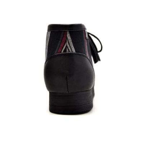 BritiSh Walkers New Castle – Black Plaid Leather & Suede Men’s Chukka Boot | Patterned Heritage Craft With Modern Refined Style Shoes by British Walkers – Don't Panic Shoes