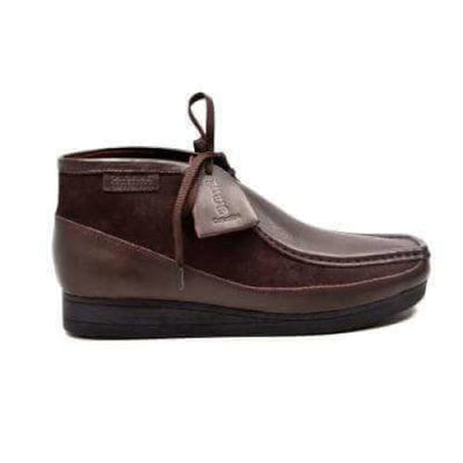 BritiSh Walkers New Castle – Brown Leather & Suede Men’s Chukka Boot | Classic Two - Tone Craft With Modern Refined Appeal Shoes by British Walkers – Don't Panic Shoes