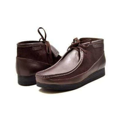 BritiSh Walkers New Castle – Brown Leather & Suede Men’s Chukka Boot | Classic Two - Tone Craft With Modern Refined Appeal Shoes by British Walkers – Don't Panic Shoes