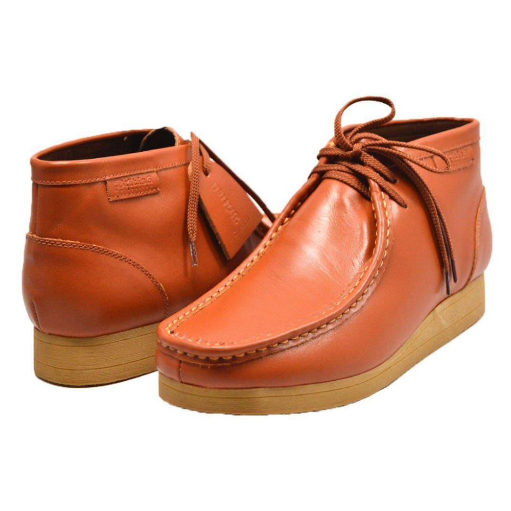 BritiSh Walkers New Castle – Caramel Leather Men’s Chukka Boot | Warm - Tone Craft With Everyday Refined Style Shoes by British Walkers – Don't Panic Shoes
