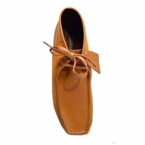 BritiSh Walkers New Castle – Cognac Suede & Leather Men’s Chukka Boot | Rich Two - Tone Craft With Heritage Luxury Style Shoes by British Walkers – Don't Panic Shoes
