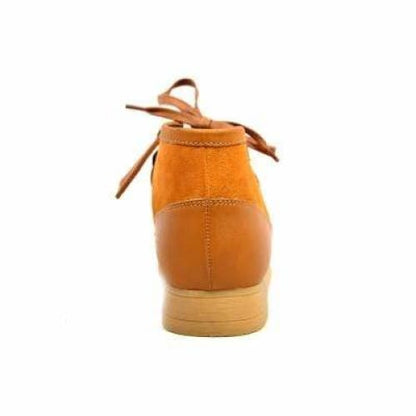 BritiSh Walkers New Castle – Cognac Suede & Leather Men’s Chukka Boot | Rich Two - Tone Craft With Heritage Luxury Style Shoes by British Walkers – Don't Panic Shoes