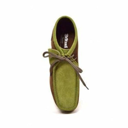 BritiSh Walkers New Castle – Forest Green & Olive Suede Men’s Chukka Boot | Earth - Tone Two - Tone Craft With Timeless Natural Style Shoes by British Walkers – Don't Panic Shoes