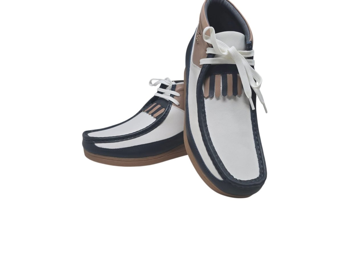 BritiSh Walkers New Castle – French Lambskin Men’s Moc - Toe Ankle Boot | Premium Heritage Craft With Soft Luxe Comfort Three Quarters by British Walkers – Don't Panic Shoes