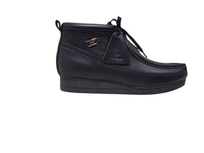 BritiSh Walkers New Castle – French Lambskin Men’s Moc - Toe Ankle Boot | Premium Heritage Craft With Soft Luxe Comfort Three Quarters by British Walkers – Don't Panic Shoes