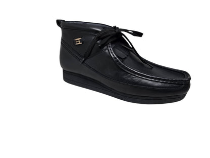 BritiSh Walkers New Castle – French Lambskin Men’s Moc - Toe Ankle Boot | Premium Heritage Craft With Soft Luxe Comfort Three Quarters by British Walkers – Don't Panic Shoes