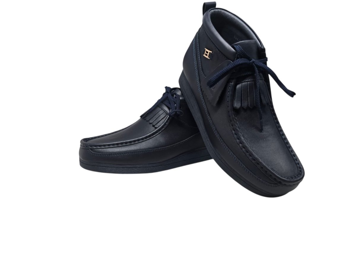 BritiSh Walkers New Castle – French Lambskin Men’s Moc - Toe Ankle Boot | Premium Heritage Craft With Soft Luxe Comfort Three Quarters by British Walkers – Don't Panic Shoes