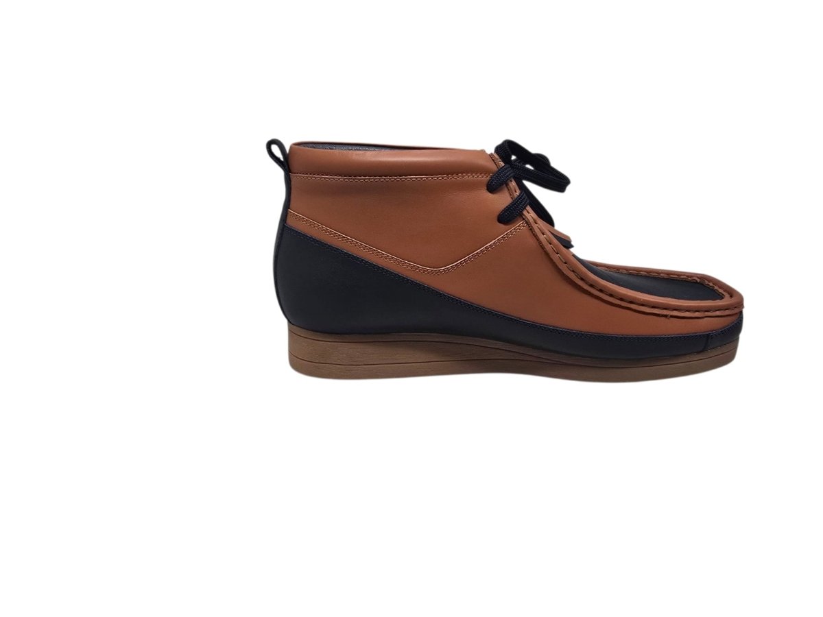 BritiSh Walkers New Castle – French Lambskin Men’s Moc - Toe Ankle Boot | Premium Heritage Craft With Soft Luxe Comfort Three Quarters by British Walkers – Don't Panic Shoes