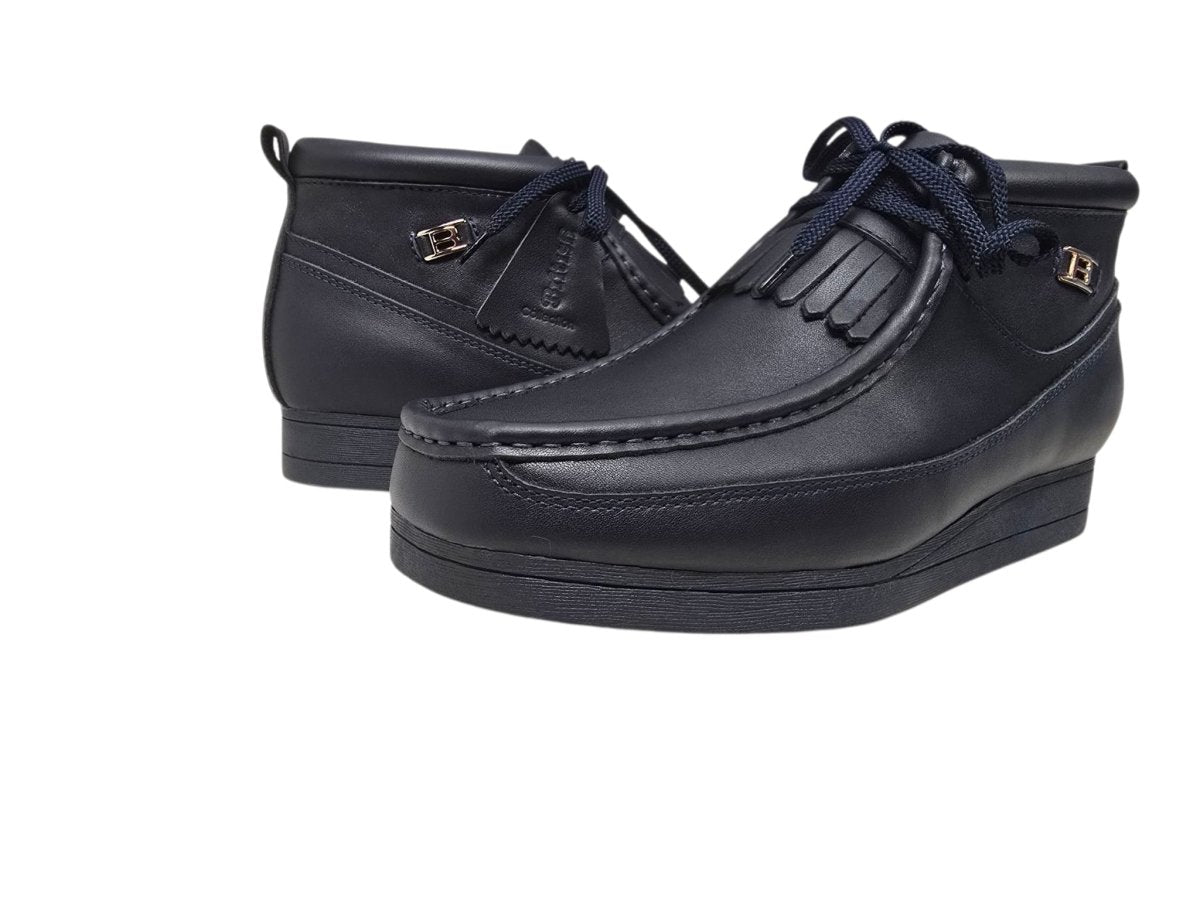 BritiSh Walkers New Castle – French Lambskin Men’s Moc - Toe Ankle Boot | Premium Heritage Craft With Soft Luxe Comfort Three Quarters by British Walkers – Don't Panic Shoes