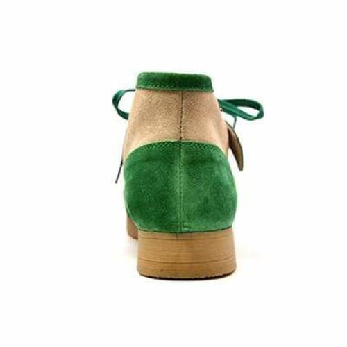 BritiSh Walkers New Castle – Green & Beige Suede Men’s Chukka Boot | Retro Two - Tone Craft With Modern Comfort Style Shoes by British Walkers – Don't Panic Shoes