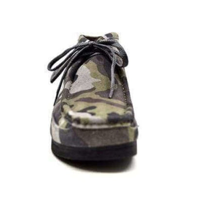 BritiSh Walkers New Castle – Green Camo Suede Men’s Chukka Boot | Urban Tactical Craft With Bold Modern Style Shoes by British Walkers – Don't Panic Shoes