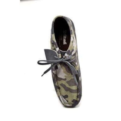 BritiSh Walkers New Castle – Green Camo Suede Men’s Chukka Boot | Urban Tactical Craft With Bold Modern Style Shoes by British Walkers – Don't Panic Shoes