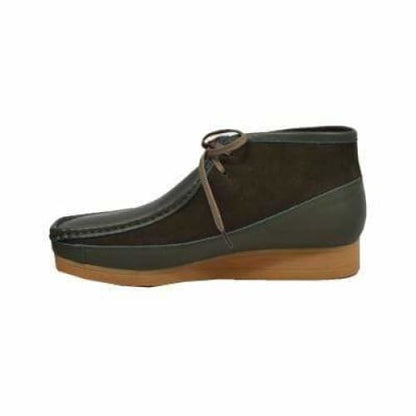 BritiSh Walkers New Castle – Green Leather & Suede Men’s Chukka Boot | Refined Two - Tone Craft With Modern Luxe Style Shoes by British Walkers – Don't Panic Shoes