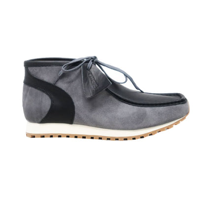 BritiSh Walkers New Castle Gt – Gray & Black Suede Men’s Chukka Boot | Modern - Sole Two - Tone Craft With Signature Gt Style Shoes by British Walkers – Don't Panic Shoes